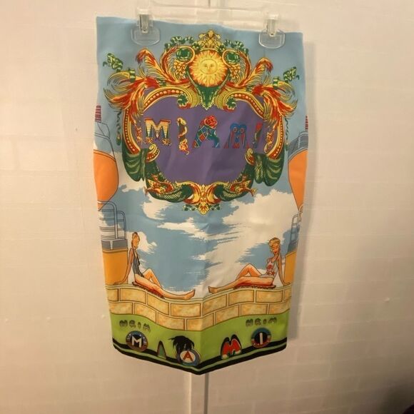 Versace “ Miami” collection very rare 1993 skirt, M - Picture 2 of 10